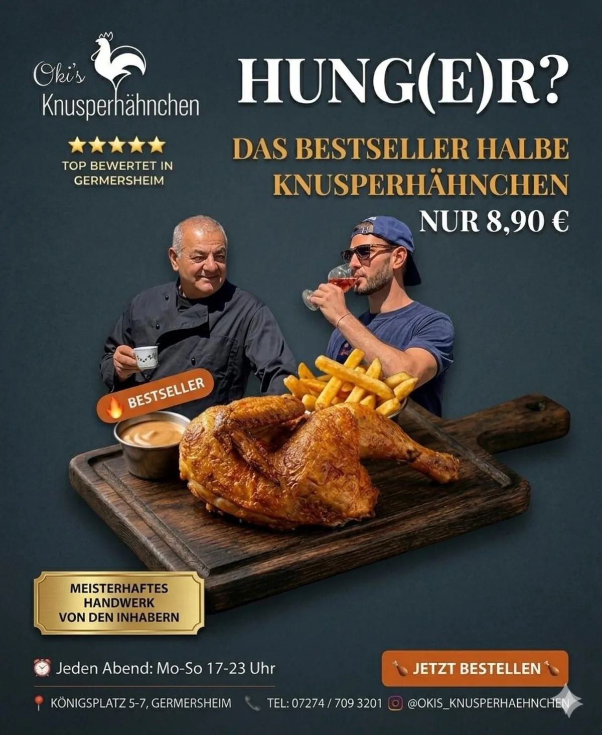 Bestseller-Hähnchen mit Oki's Team
